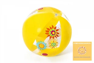 Bestway 31036 PIŁKA PLAŻOWA 51cm ŻÓŁTA - Materace dmuchane i koła do pływania - miniaturka - grafika 10
