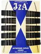 Pozostałe akcesoria fryzjerskie - Iza 305/100 wsuwki karbowane czarne 100 sztuk 50mm 305/100 - miniaturka - grafika 1