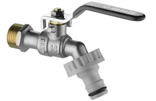 Deante Zawór ogrodowy kulowy 3/4" z adapterami chrom VFA 252L - Zawory i kraniki - miniaturka - grafika 7