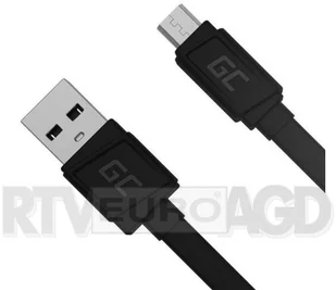 Green Cell Green Cell microUSB GCmatte płaski KABGC01 - Kable USB - miniaturka - grafika 2