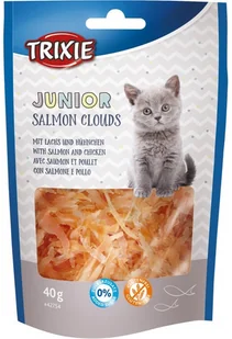 TRIXIE TRIXIE Przysmak Junior Salmon Clouds chmurki z łososiem 40 g - Przysmaki dla kotów - miniaturka - grafika 2