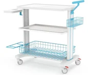 Meble i wyposażenie gabinetów medycznych - Ztm Tech-med MB-3 H-05/W wózek oddziałowy szpitalny H-05 (H-03-BTK-ABS_-0000-W) - miniaturka - grafika 1
