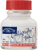 Akcesoria kreślarskie - Winsor & Newton kaligrafia tusz butelka 30 ML Biały 1110702 - miniaturka - grafika 1