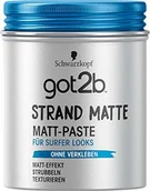 Kosmetyki do stylizacji włosów - Got2B Schwarzkopf got2b strand matte wygląd surfera Matt-Paste, 1 opakowanie (1 x 100 ml) - miniaturka - grafika 1