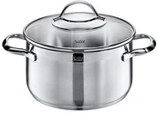 Garnki - Silit Pokrywa garnek szkła o wysokiej 20 cm ok. 3,3l krawędź do wylewania polerowana ze stali nierdzewnej do kuchenek indukcyjnych można myć w zmywarce 2102234227 - miniaturka - grafika 1