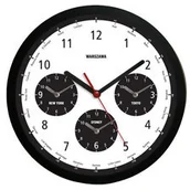 Zegary - Atrix Zegar strefy czasowe czarny ATE2013WTB - miniaturka - grafika 1