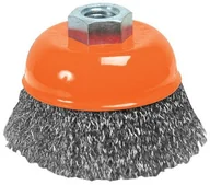 Ściereczki, gąbki, czyściki - Silverline Szczotka do garnków, faliste Silver Line 721676 drut stalowy 65 MM 721676 - miniaturka - grafika 1