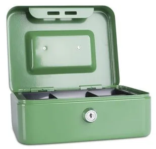 Donau Kasetka na pieniądze , średnia, 200x90x160mm, zielona 5232001PL-06 - Sejfy i kasy pancerne - miniaturka - grafika 3