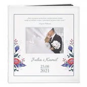 Albumy fotograficzne - NA Murrano Album z Okienkiem Personalizowany Prezent Ślub Nadruk ALB-BO-BK-UV-007 - miniaturka - grafika 1