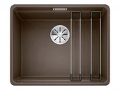 Zlewozmywaki - Blanco ETAGON 500-F Silgranit PuraDur Kawowy InFino szyny 526348 526348 - miniaturka - grafika 1