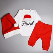 Komplety dla niemowląt - Poczpol Mikołaj (imię) - komplet świąteczny, czapka mikołaja 41717-uniw - miniaturka - grafika 1