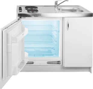 Pyramis Minikuchnia 5w1 MK 100x60 pełna zabudowa komora zlewu LEWA lodówka płyta zlew szafka - Zestawy zintegrowane AGD - miniaturka - grafika 4