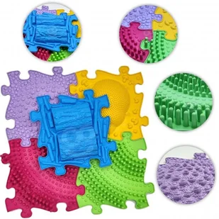 Woopie WOOPIE Mata Sensoryczna Ortopedyczna Puzzle 5 el. 30197 - Puzzle - miniaturka - grafika 4