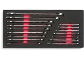 Pozostałe narzędzia ogrodowe - AJ Zestaw 16 kluczy płasko-oczkowych 40324 - miniaturka - grafika 1