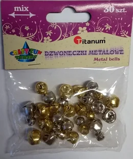 Dodatek dekoracyjny Craft-fun dzwoneczki dekoracyjne 6,8,10mm zl/sr DIYXM040 M040) - Scrapbooking - miniaturka - grafika 3