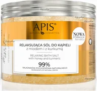 Kosmetyki do kąpieli - Apis Relaxing Bath Salt - Relaksująca sól do kąpieli z miodem i kurkumą - 650 g - miniaturka - grafika 1