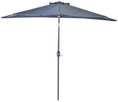 Parasole ogrodowe - NATERIAL Parasol ogrodowy półkole Arkea 270x235 cm antracytowy Naterial - miniaturka - grafika 1