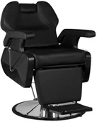 Fotele fryzjerskie - HAIR SYSTEM FOTEL BARBERSKI NEW YORK CZARNY 128409 - miniaturka - grafika 1