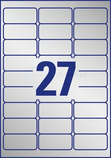 Avery Zweckform Etykiety znamionowe srebrne Zweckform; A4, 100 ark./op., 63,5 x 29,6 mm, poliestrowe - Etykiety samoprzylepne i bloki etykiet - miniaturka - grafika 3