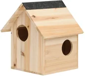 Klatki dla gryzoni - shumee Domek dla wiewiórki lite drewno jodłowe 26x25x29 cm - miniaturka - grafika 1