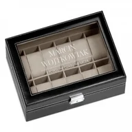 Pudełka i szkatułki - Murrano Szkatułka Kuferek na Zegarki GRAWER Drugie Imię SZKT-ZG-A-005 - miniaturka - grafika 1