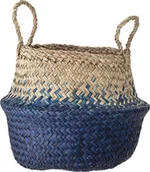 Pudła i pojemniki do przechowywania - Bloomingville Kosz do przechowywania Kiafillippa niebieski z trawy morskiej 90236661 - miniaturka - grafika 1