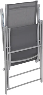 HOME &amp; GARDEN Meble ogrodowe metalowe Casablanca 145 cm Silver / Grey 6+1 610410 - Meble ogrodowe - miniaturka - grafika 8