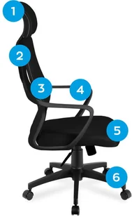 MarkAdler Fotel Manager 2.8 Niebiesko-biały Raty MA-MANAGER 2.8 BLUE - Fotele gamingowe - miniaturka - grafika 8