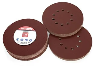 Woltersberger Woltersberger 25 sztuk tarcz szlifierskich, 225 mm, ziarnistość P60, 10 otworów w kolorze czerwonym, papier ścierny, szlifierka do suchej zabudowy, szlifierka z długim ramieniem, żyrafa szlifierska WOB0292-025_A - Materiały ścierne Woltersberger Woltersberger 25 sztuk tarcz szlifierskich, 225 mm, ziarnistość P60, 10 otworów w kolorze czerwonym, papier ścierny, szlifierka do suchej zabudowy, szlifierka z długim ramieniem, żyrafa szlifierska WOB0292-025_A - Materiały ścierne - miniaturka - grafika 1
