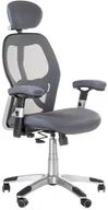 Fotele i krzesła biurowe - CorpoComfort Fotel ergonomiczny CorpoComfort BX-4144 Szary BX-4144/GREY - miniaturka - grafika 1