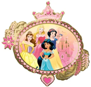 AMSCAN Balon foliowy Princess - 86 x 81 cm - 1 szt. 3980601 - Urodziny dziecka - miniaturka - grafika 2