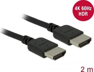 Kable - Delock Kabel HDMI HDMI 2m czarny 85217 85217 - miniaturka - grafika 1