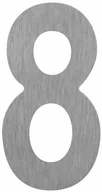 Akcesoria do bram - Cyfra 8 z tworzywa 180 mm srebrna - miniaturka - grafika 1