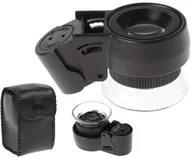 Mikroskopy i lupy - Lupa Jubilerska Kieszonkowa 2 Led Uv 45x Szkło - miniaturka - grafika 1