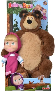 Simba Masza i Niedźwiedź Zestaw Miś + lalka duży - Lalki dla dziewczynek - miniaturka - grafika 10
