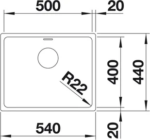 Blanco ANDANO 500-U 522967 - Zlewozmywaki - miniaturka - grafika 3