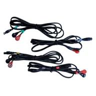 Akcesoria turystyczne - Compex 4er-zestaw kabli, czarna 601131 - miniaturka - grafika 1