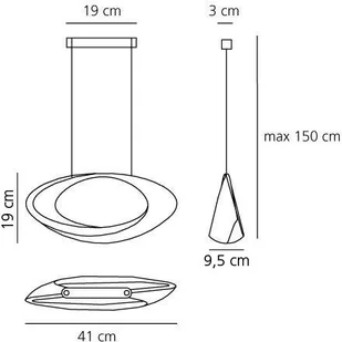 Artemide Lampa wisząca CABILDO LED SUSPENSION 3000K 1182010A - Lampy sufitowe - miniaturka - grafika 2