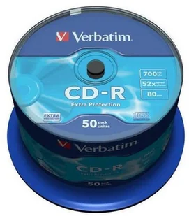 Verbatim Dysk Extra Protection CD-R 700MB/80min 52x Extra Protection 50 szt 43351) - Nośniki danych - miniaturka - grafika 3
