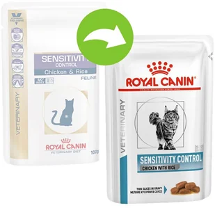 Royal Canin Veterinary Diet Royal Canin Veterinary Diet Feline Sensitivity Control saszetka 85g MS_16437 - Mokra karma dla kotów - miniaturka - grafika 2