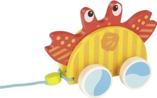 Goki Drewniany krab do ciągnięcia 4013594548953 - Zabawki interaktywne dla dzieci - miniaturka - grafika 2