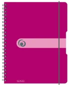 Teczki i skoroszyty - Herlitz Skoroszyt ZACISKOWY A4 PP 30 EASY ORGA MALINOWY - miniaturka - grafika 1