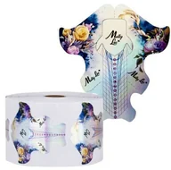 Sztuczne paznokcie i akcesoria - Molly Lac Szablony formy do paznokci 2w1 salonowe i mistrzowskie MollyLac Kwiaty Holo 500 szt - miniaturka - grafika 1