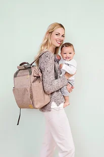 Lassig Glam Label Plecak dla mam z akcesoriami Goldie Backpack Rose 1103010708 - Torby i organizery dla mam - miniaturka - grafika 7