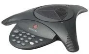 Polycom SoundStation2 (analog) conference phone without display. Non-expandable. Includes 220V-240V AC power/telco module, power cord with CEE7/7 plug, 6.4m c 2200-15100-122 - Telefonia VoIP - miniaturka - grafika 2