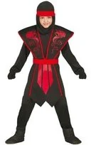 Guirca Guirca, Strój dla dzieci "Ninja Cienia", rozmiar 140/146cm - Stroje karnawałowe - miniaturka - grafika 3