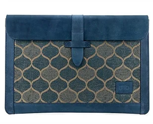 Londo Londo Torba na rękaw z prawdziwej skóry na MacBook Pro & Air 13,3 i 13 cali (niebieski) OTTO187 - Torby na laptopy - miniaturka - grafika 2