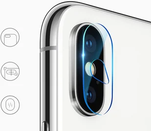 Baseus Baseus szkło Camera Lens Glass na obiektyw aparatu iPhone X SGAPIPHX-JT02 - Szkła hartowane na telefon - miniaturka - grafika 3
