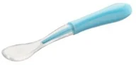Sztućce dla dzieci - Akuku Łyżeczka silikonowa niebieska - miniaturka - grafika 1