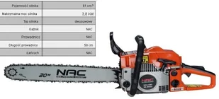 NAC CST61-50AC - Piły spalinowe - miniaturka - grafika 3